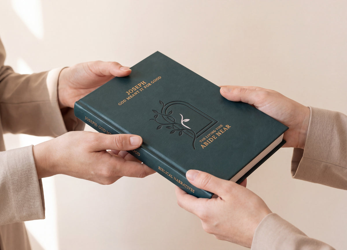 Joseph: God Meant It For Good hardcover photographed in use