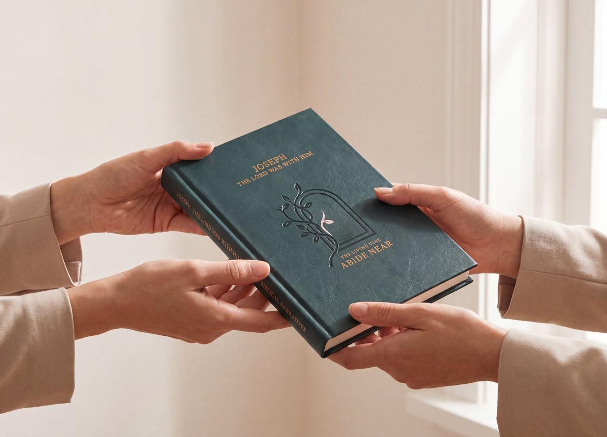 Joseph: The Lord Was With Him hardcover photographed in use