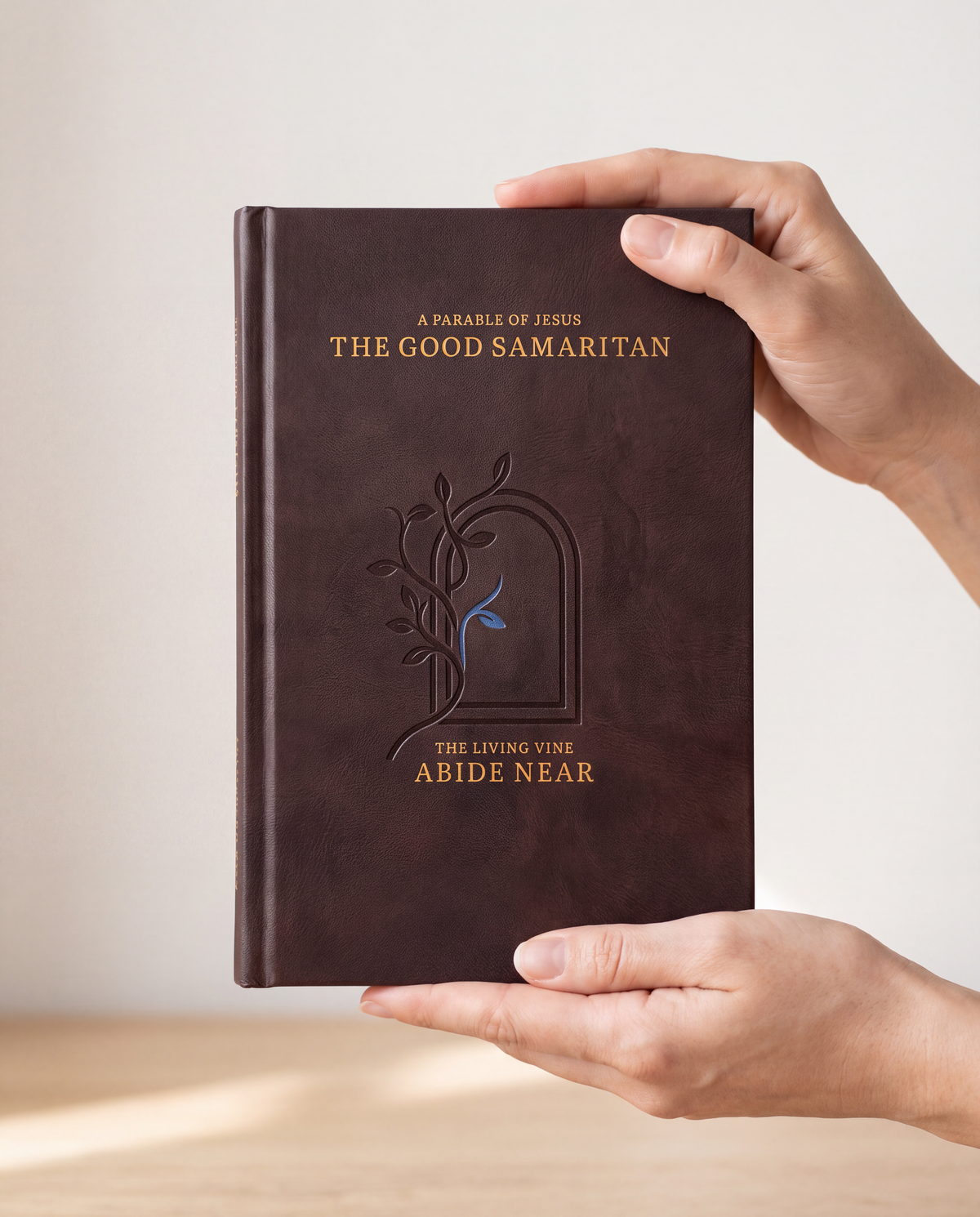 The Good Samaritan hardcover photographed in use