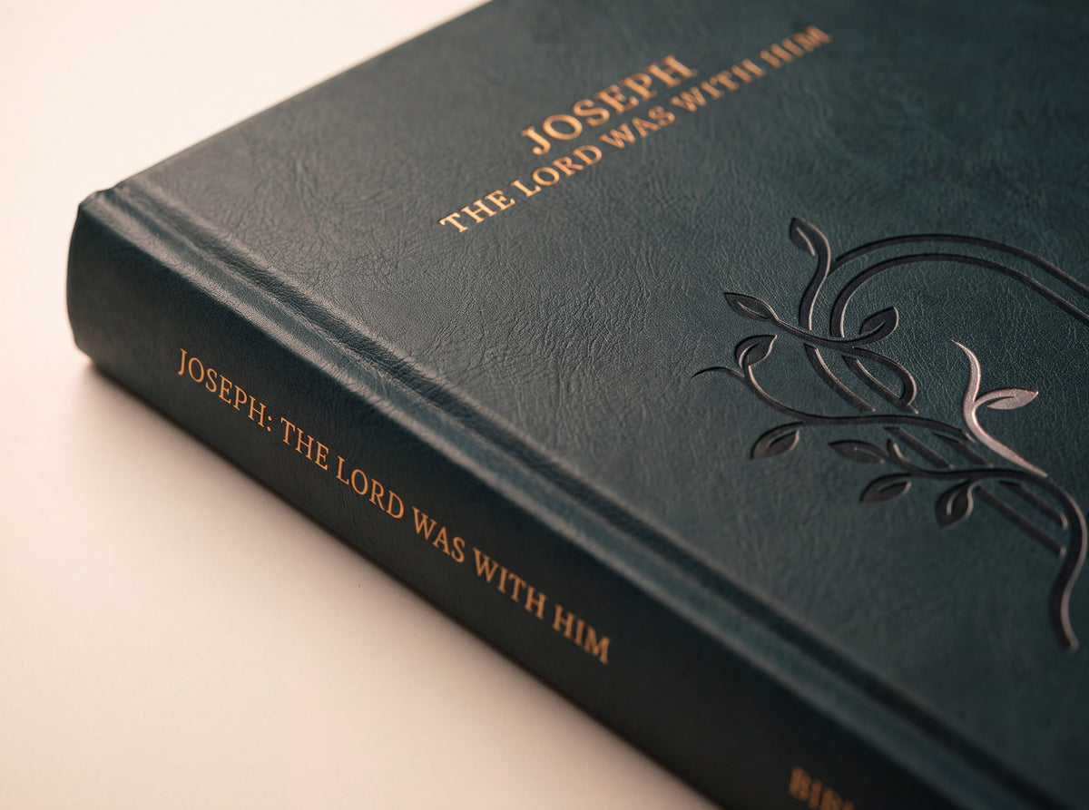 Joseph: The Lord Was With Him hardcover photographed in use