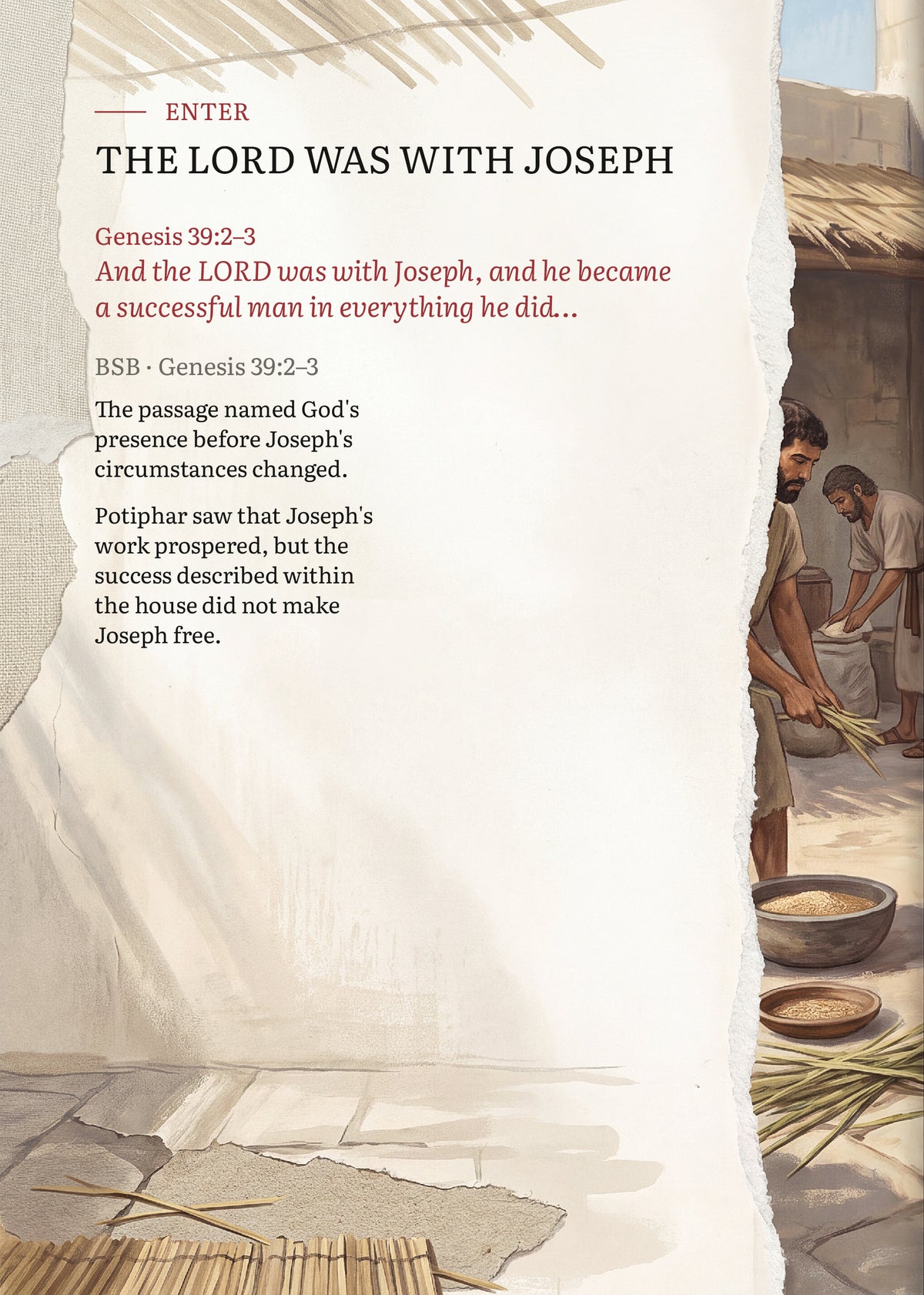 Joseph: The Lord Was With Him look inside page 10.